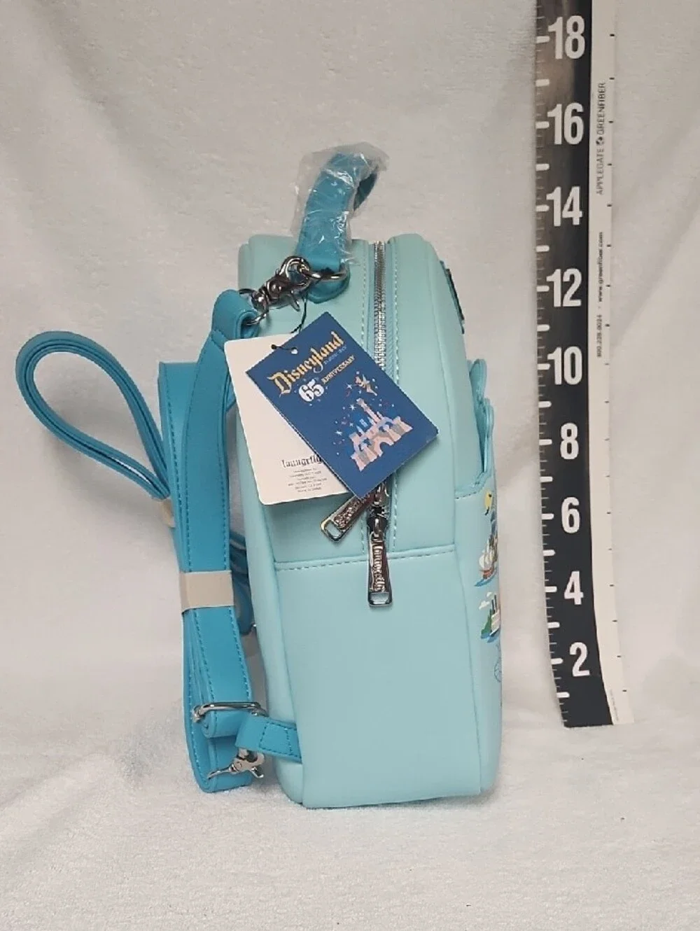 Loungefly Rare Disneyland 65th Anniversary Mini Backpack with Pastel Park Map